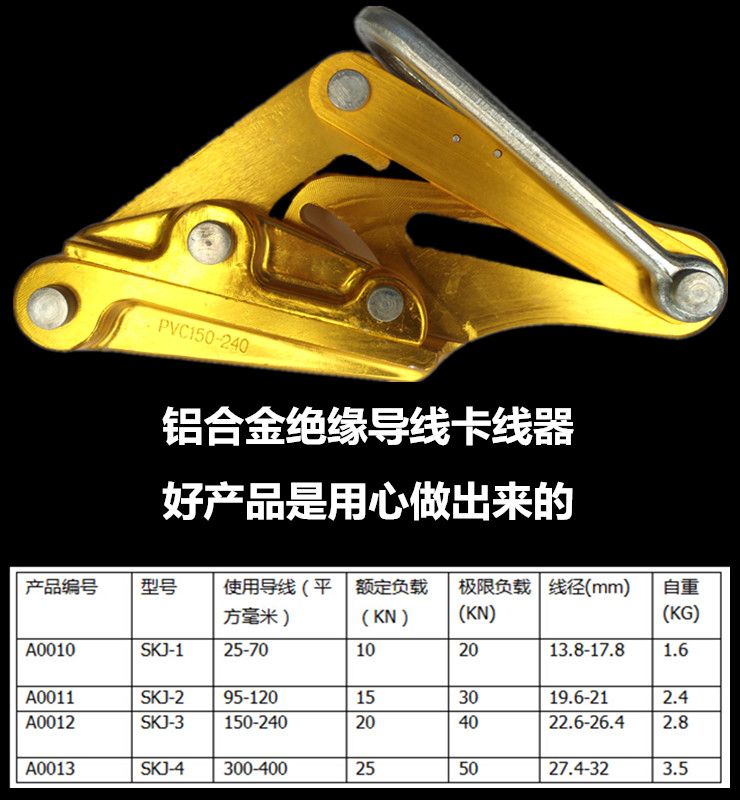 鋁合金絕緣導(dǎo)線卡線器