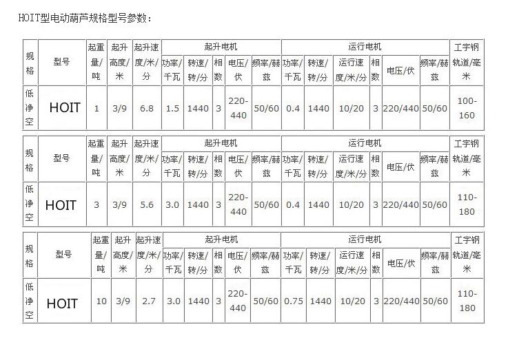 HOIT環(huán)璉電動葫蘆河北東圣吊索具制造有限公司